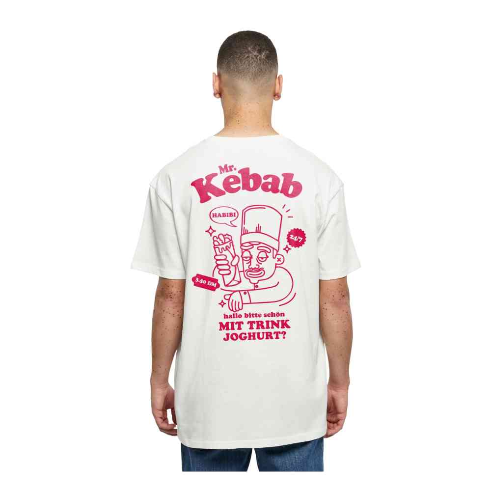 Merchcode - MR KEBAB Heavy Oversize Herren T-Shirt - WeiÃŸ
